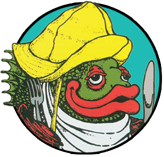 Darrell's fish-head logo
